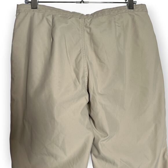 Vintage GUESS Cropped Chino Pants SIZE 27 Beige Cuffed Capri Drawstring EUC - Picture 7 of 9